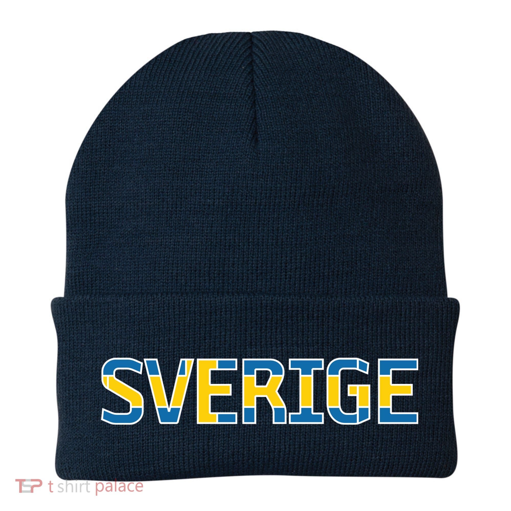 Sverige Sweden Flag Beanie