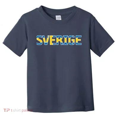 Sverige Sweden Flag Toddler T-Shirt