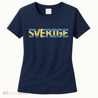 Sverige Sweden Flag Women's T-Shirt thumb 0