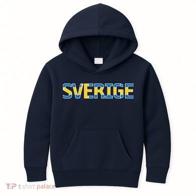 Sverige Sweden Flag Kids Hoodie