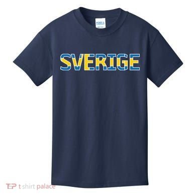 Sverige Sweden Flag Kids T-Shirt