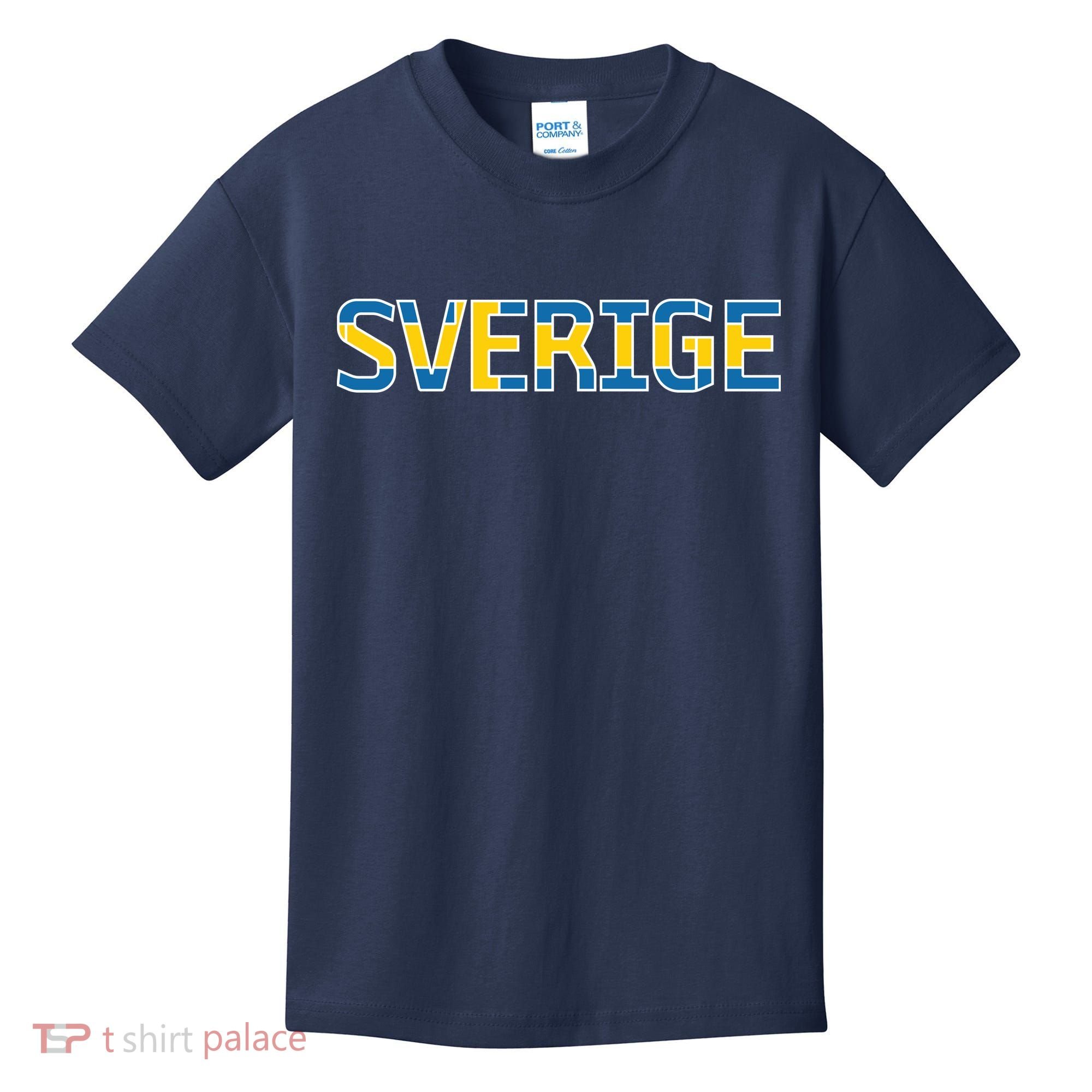 Sverige Sweden Flag Kids T-Shirt