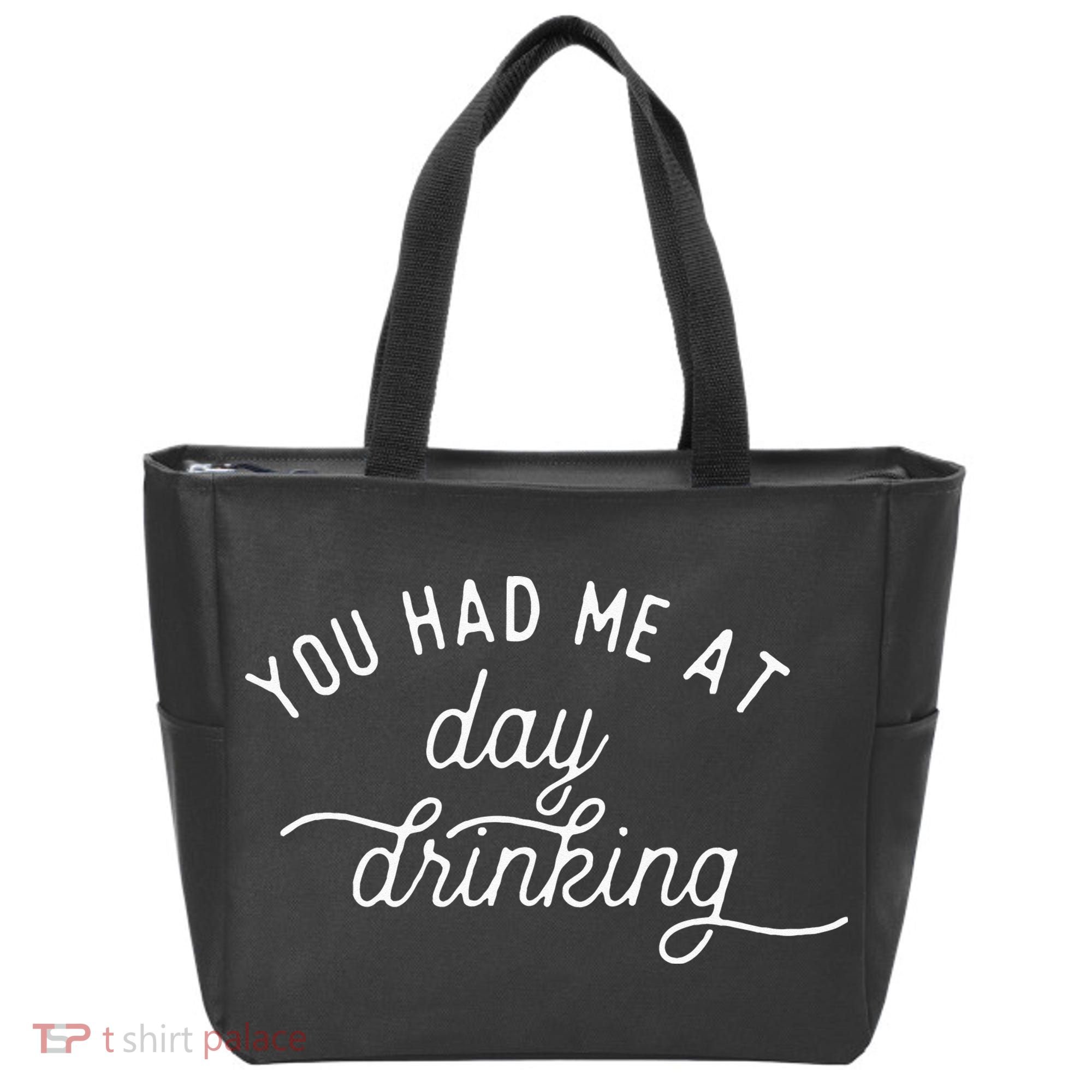 Summer Vacation Funny You Had Me At Day Drinking Tote Bag