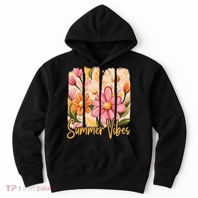 Summer Vibes Floral Beach Life Hoodie