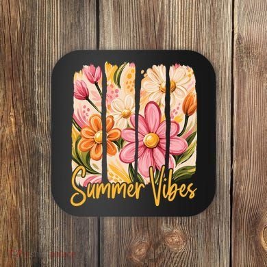 Summer Vibes Floral Beach Life Coaster