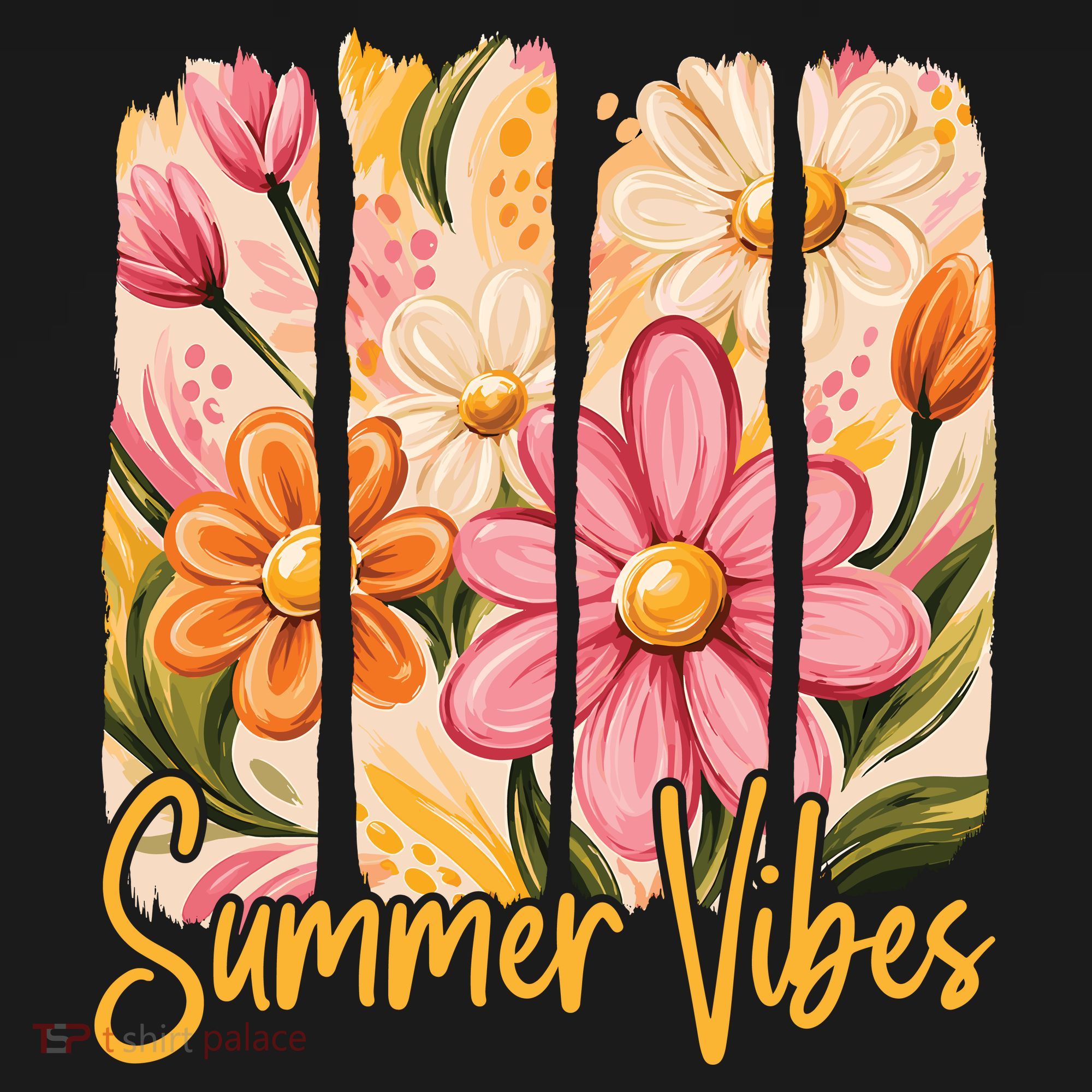 Summer Vibes Floral Beach Life Coaster