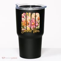 Summer Vibes Floral Beach Life Tumbler thumb 0