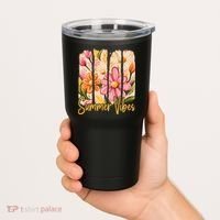 Summer Vibes Floral Beach Life Tumbler thumb 2