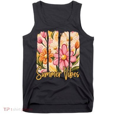 Summer Vibes Floral Beach Life Tank Top