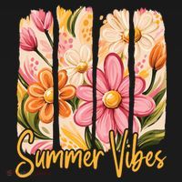 Summer Vibes Floral Beach Life Visor thumb 3