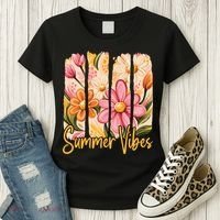 Summer Vibes Floral Beach Life Women's T-Shirt thumb 3