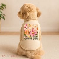 Summer Vibes Floral Beach Life Doggie Tank thumb 2