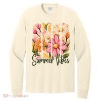 Summer Vibes Floral Beach Life Long Sleeve Shirt thumb 0