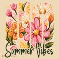 Summer Vibes Floral Beach Life Baby Bodysuit thumb 2