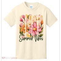 Summer Vibes Floral Beach Life Kids T-Shirt thumb 0