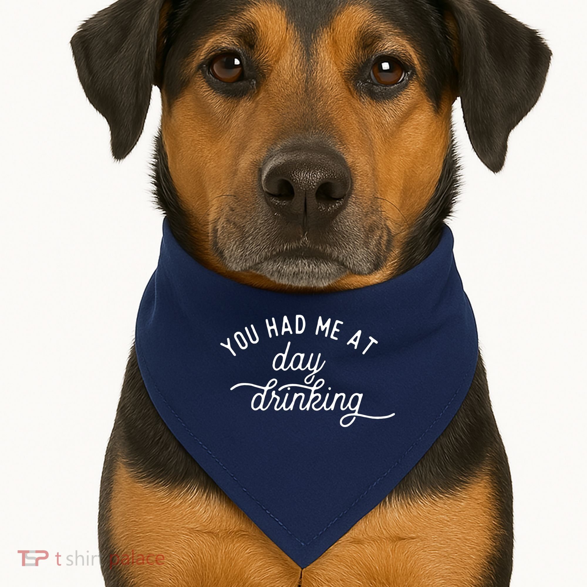 Summer Vacation Funny You Had Me At Day Drinking USA-Made Doggie Bandana