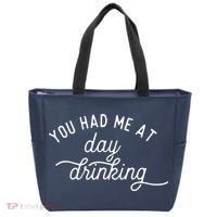 Summer Vacation Funny You Had Me At Day Drinking Tote Bag thumb 0
