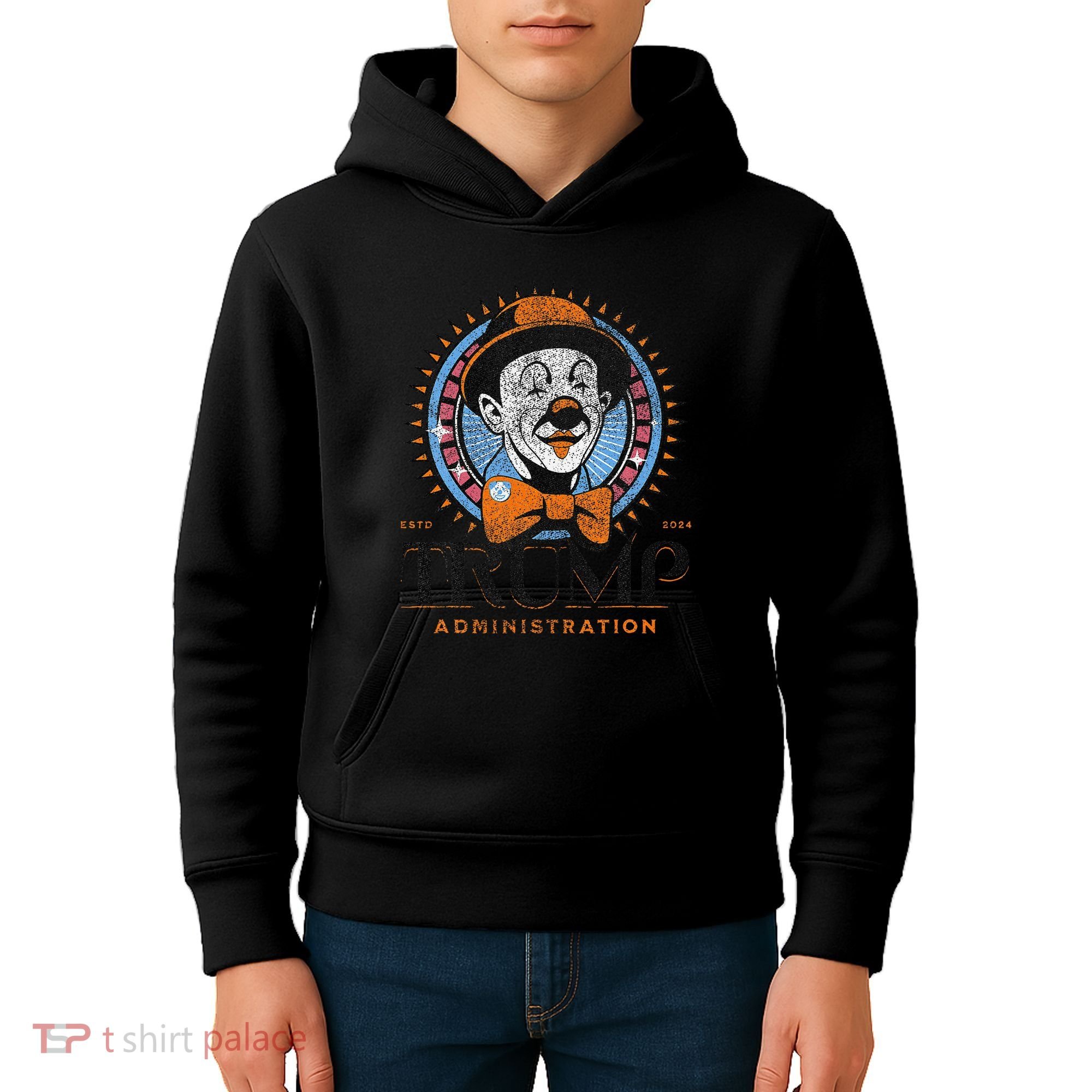 Smart Voter Funny Clown Car Anti Trump Administration Kids Hoodie