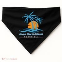 Summer Vacation Florida Anna Maria Island Beach Funny Gift USA-Made Doggie Bandana thumb 0
