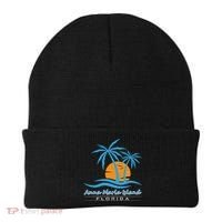 Summer Vacation Florida Anna Maria Island Beach Funny Gift Beanie thumb 0
