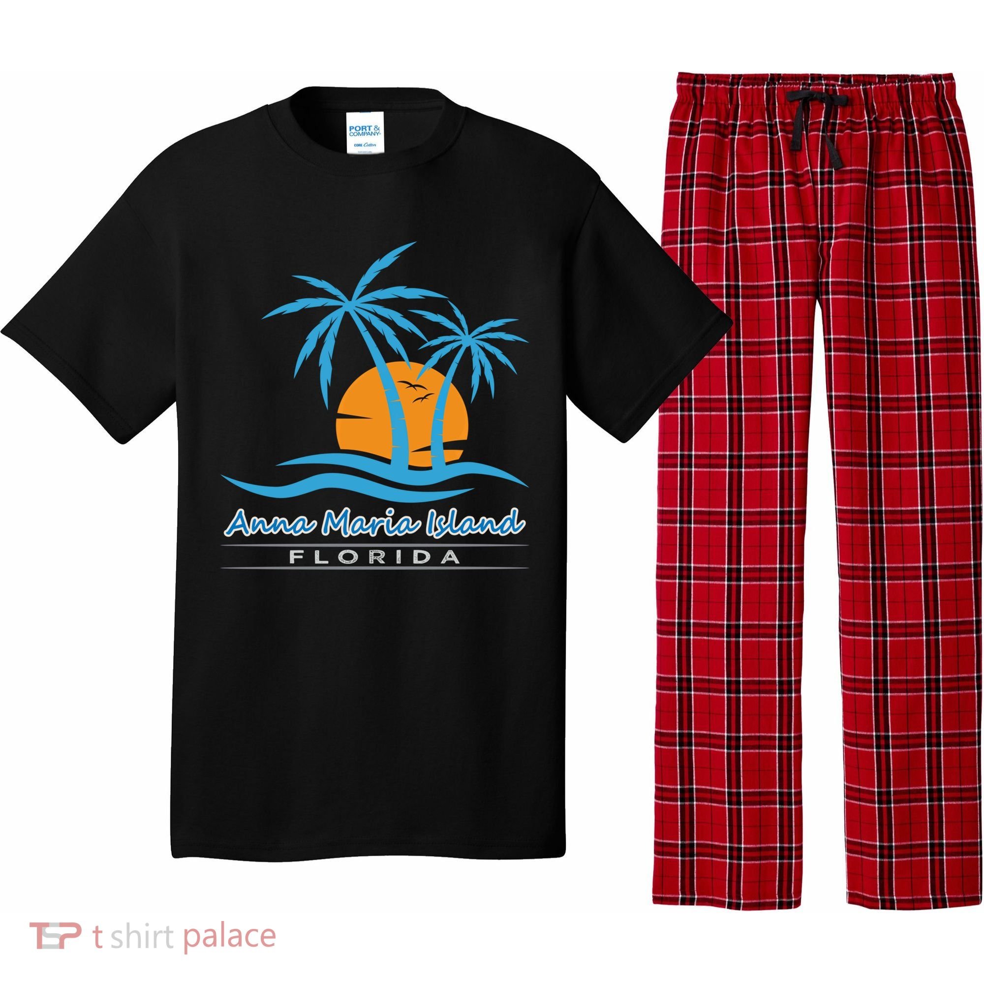 Summer Vacation Florida Anna Maria Island Beach Funny Gift Pajama Set