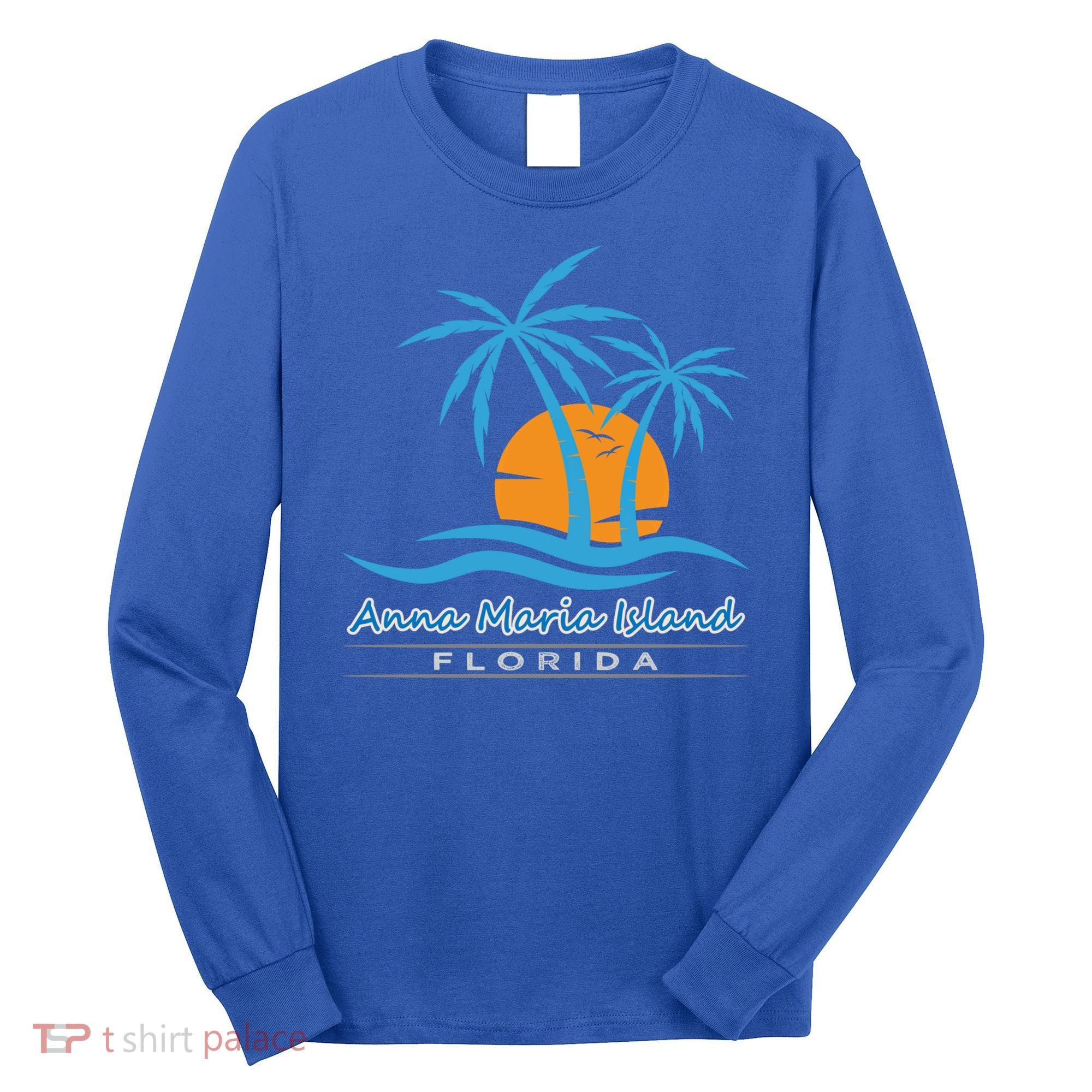 Summer Vacation Florida Anna Maria Island Beach Funny Gift Long Sleeve Shirt