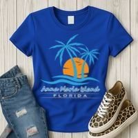 Summer Vacation Florida Anna Maria Island Beach Funny Gift Women's T-Shirt thumb 3