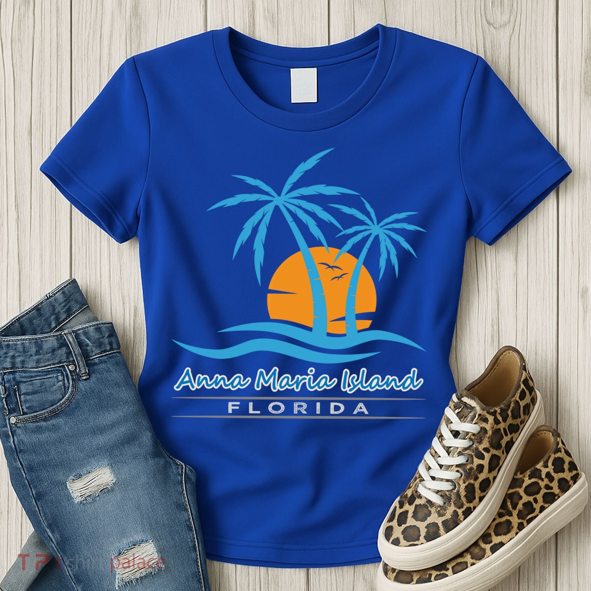Summer Vacation Florida Anna Maria Island Beach Funny Gift Women's T-Shirt