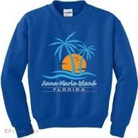 Summer Vacation Florida Anna Maria Island Beach Funny Gift Kids Sweatshirt thumb 0