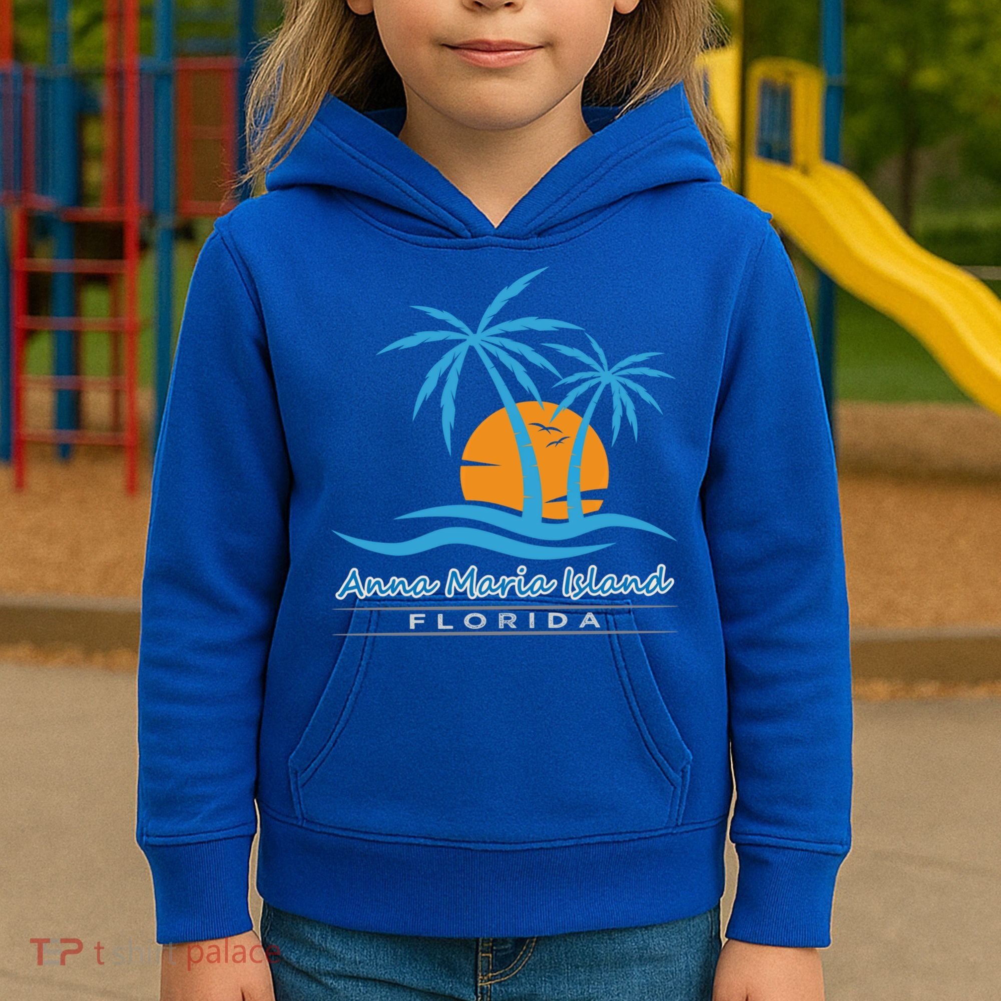 Summer Vacation Florida Anna Maria Island Beach Funny Gift Kids Hoodie