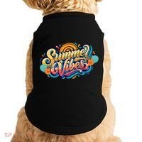 Summer Vibes Family Beach Summer Holiday Doggie Tank thumb 0