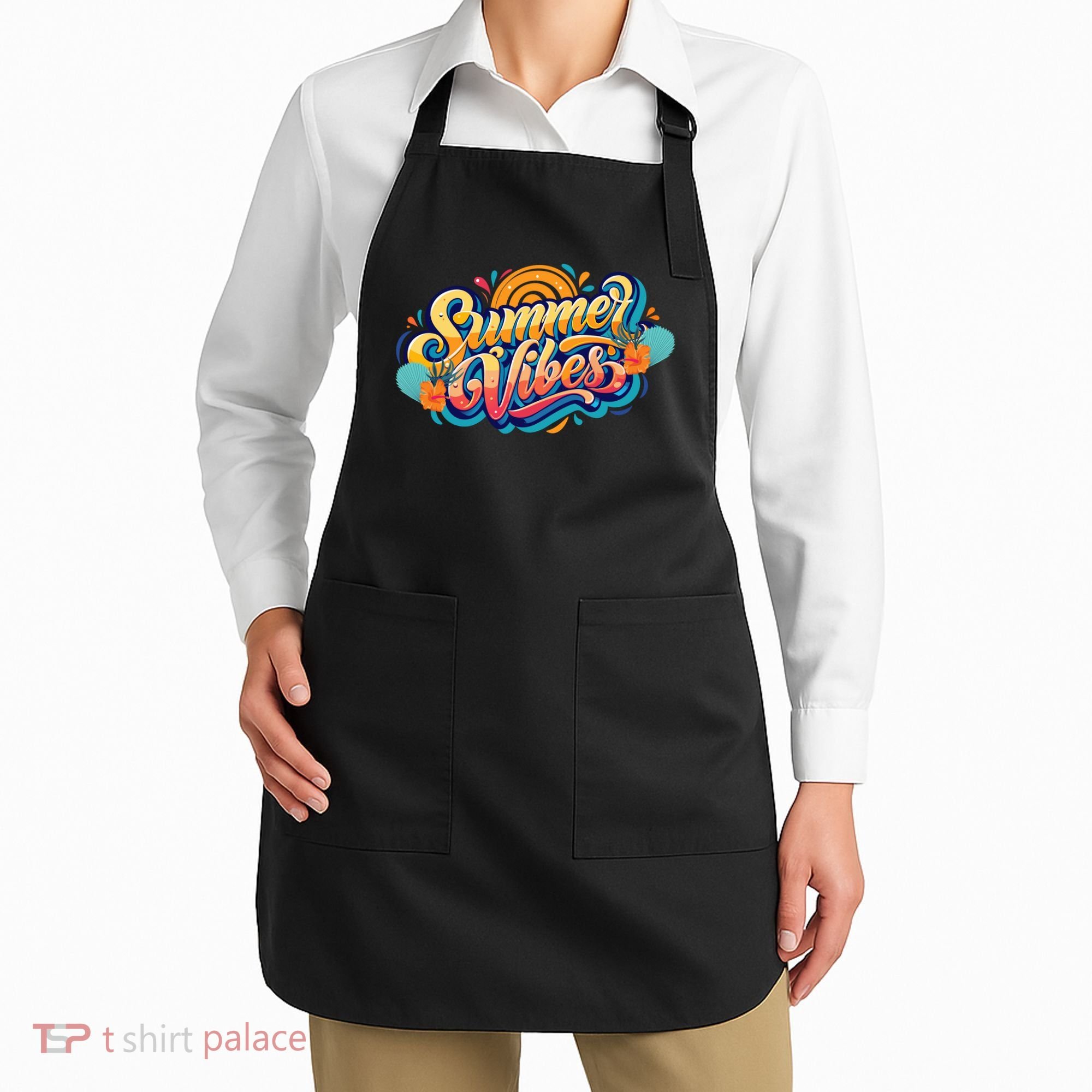Summer Vibes Family Beach Summer Holiday Apron