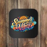 Summer Vibes Family Beach Summer Holiday Coaster thumb 0