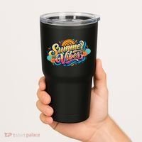 Summer Vibes Family Beach Summer Holiday Tumbler thumb 2