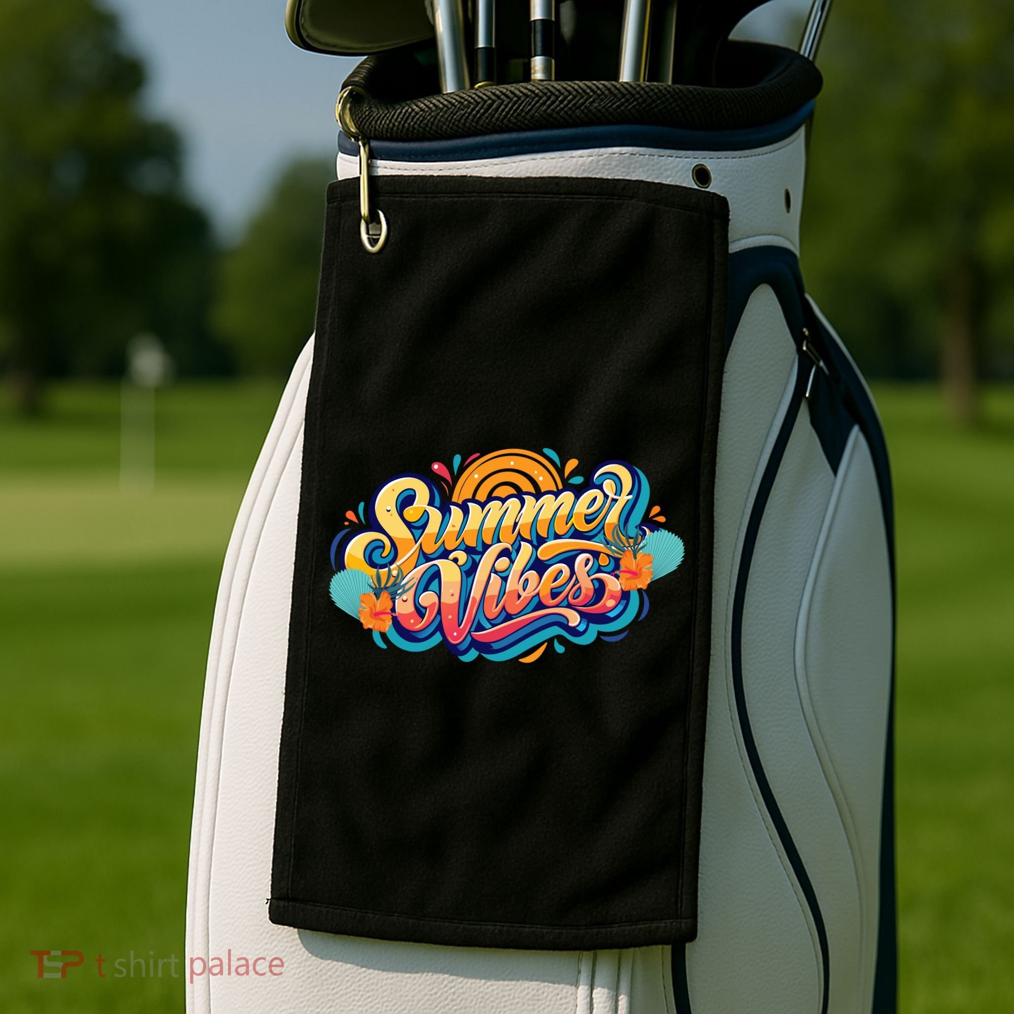 Summer Vibes Family Beach Summer Holiday Golf Towel
