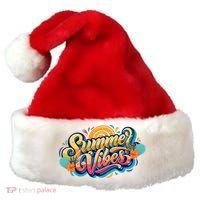 Summer Vibes Family Beach Summer Holiday Santa Hat thumb 0