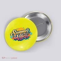 Summer Vibes Family Beach Summer Holiday Button thumb 0