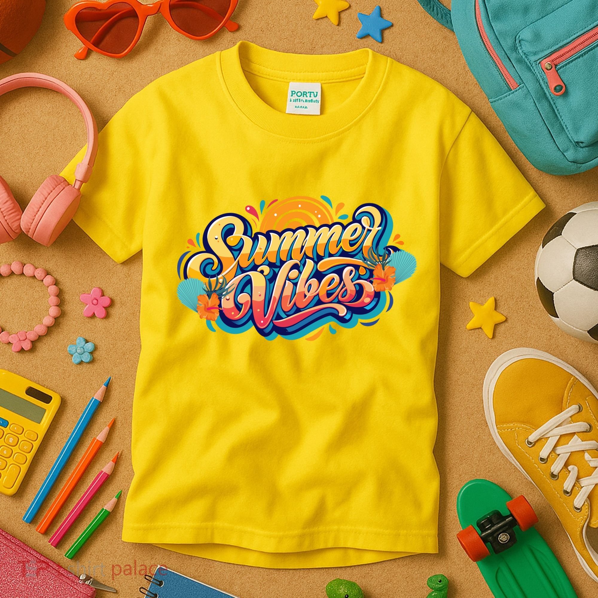 Summer Vibes Family Beach Summer Holiday Kids T-Shirt