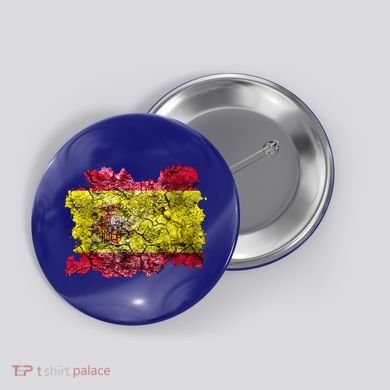 Spain Vintage Flag Meaningful Gift Button