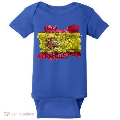 Spain Vintage Flag Meaningful Gift Baby Bodysuit