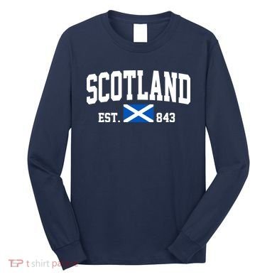 Scotland Varsity Flag Long Sleeve Shirt