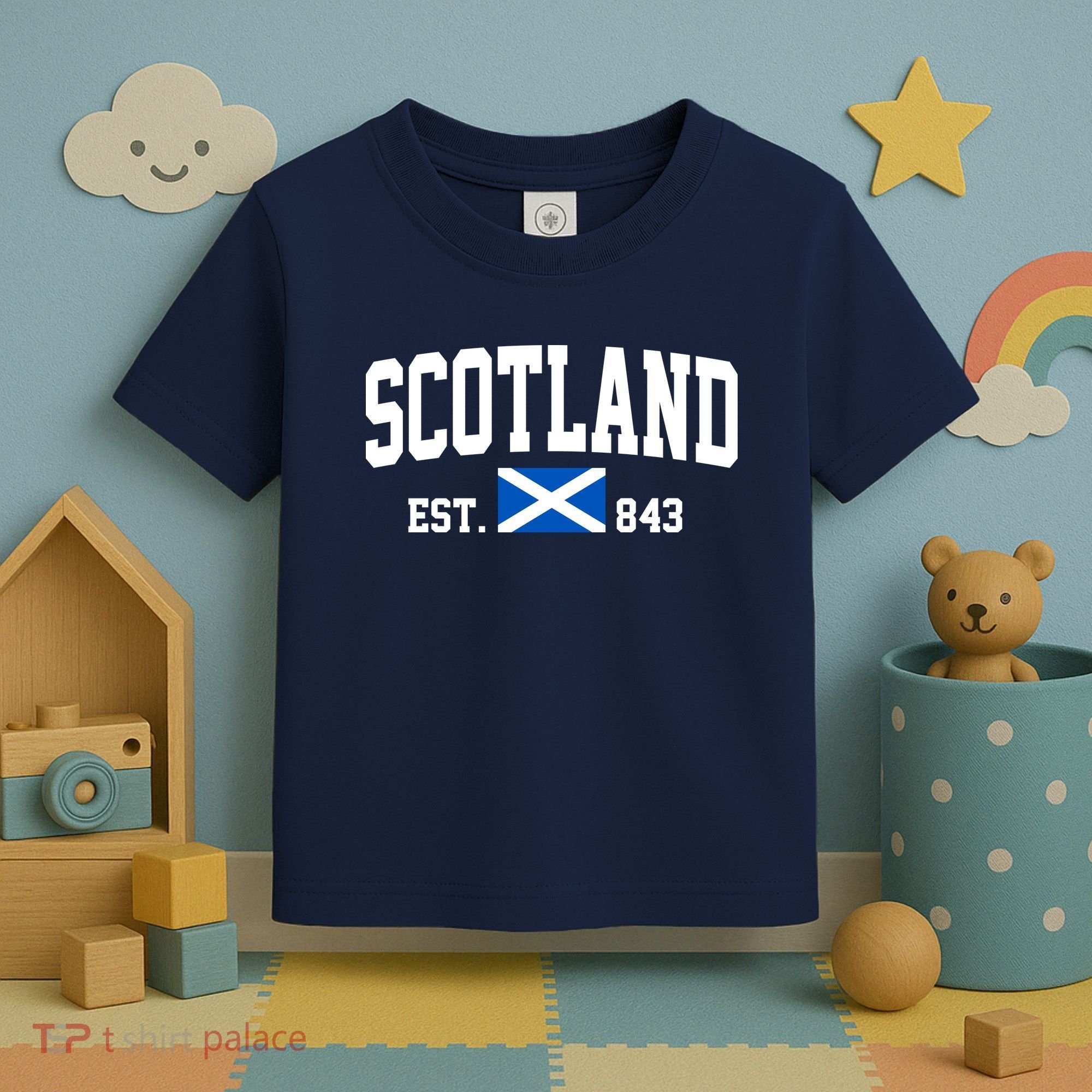 Scotland Varsity Flag Toddler T-Shirt
