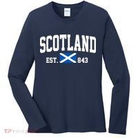 Scotland Varsity Flag Women's Long Sleeve Shirt thumb 0