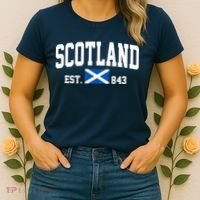 Scotland Varsity Flag Women's T-Shirt thumb 2