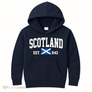 Scotland Varsity Flag Kids Hoodie