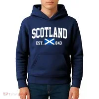 Scotland Varsity Flag Kids Hoodie thumb 4
