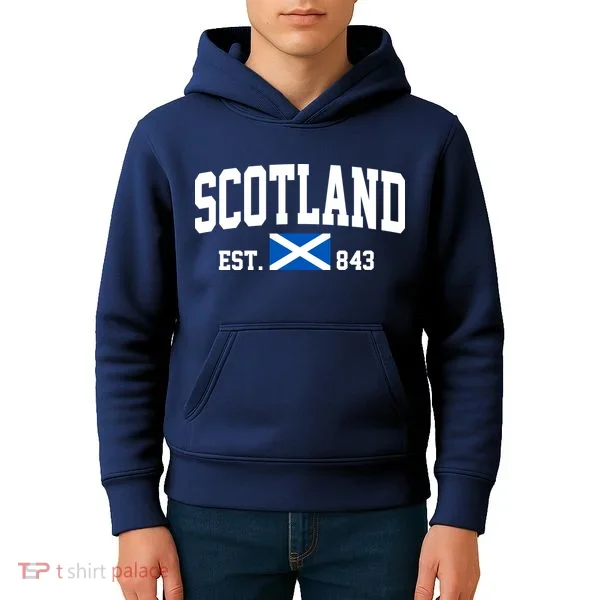 Scotland Varsity Flag Kids Hoodie