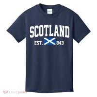 Scotland Varsity Flag Kids T-Shirt thumb 0