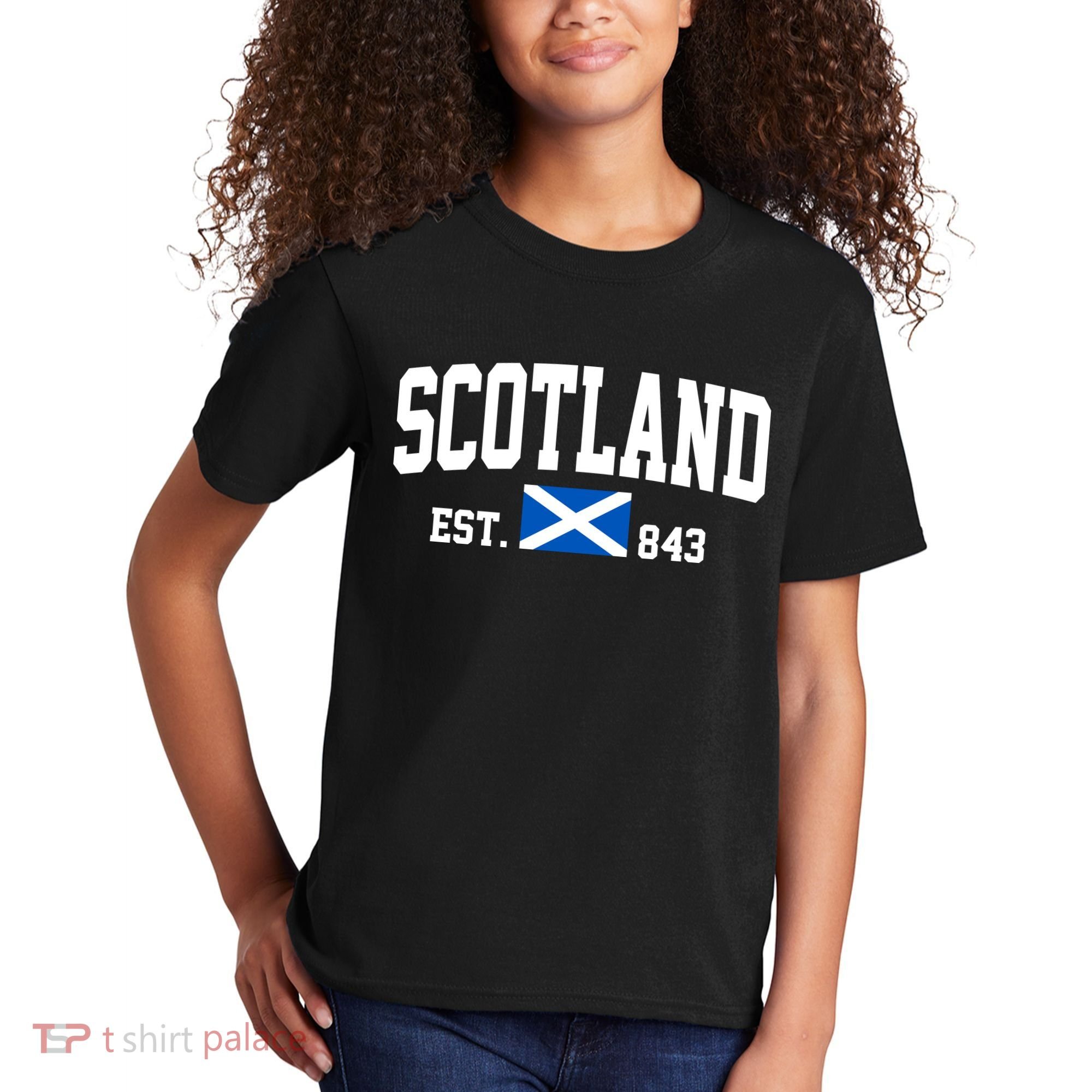 Scotland Varsity Flag Kids T-Shirt