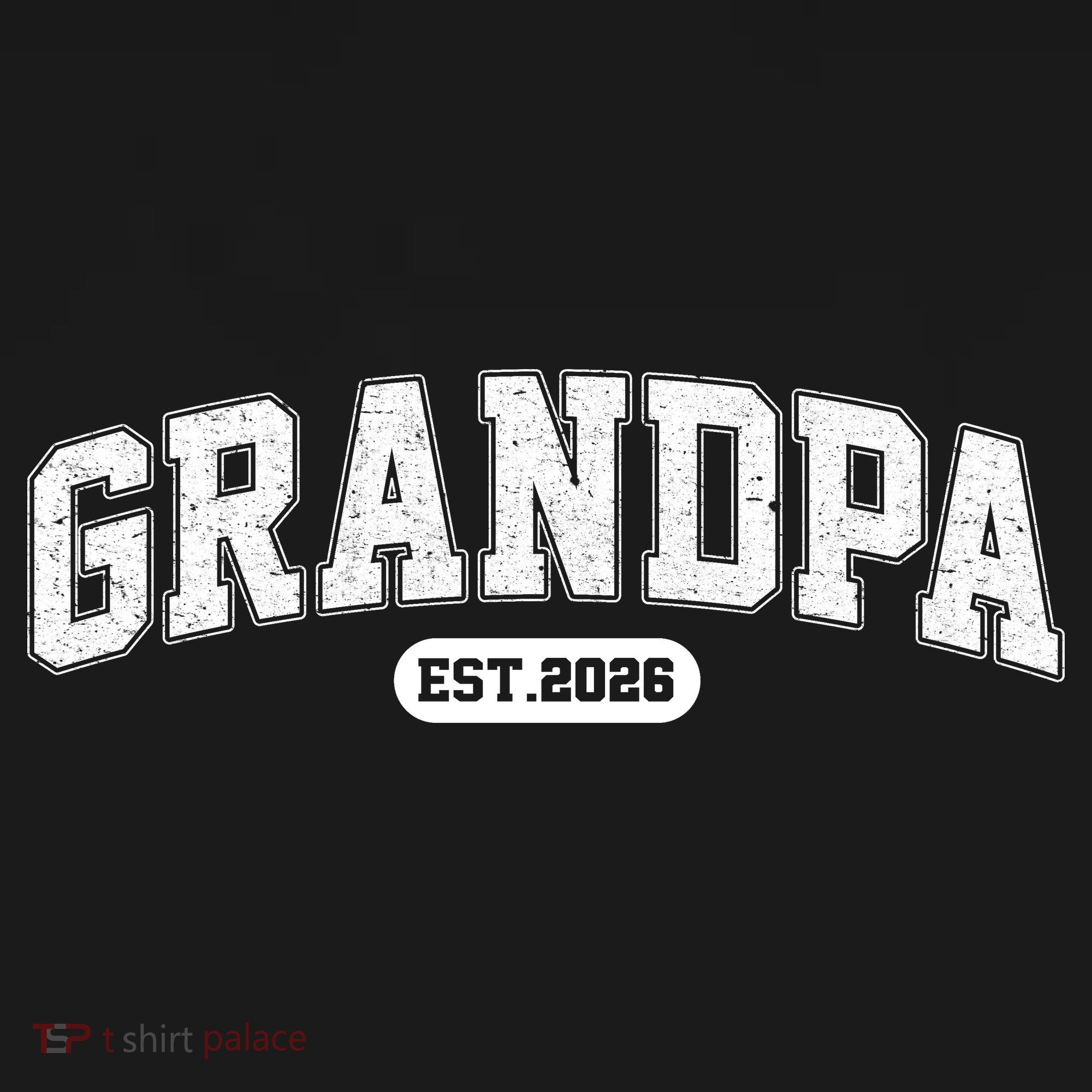 Sporty Varsity Grandpa EST 2026 Bucket Hat